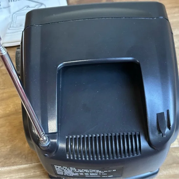 Portable Black TV Radio Combo